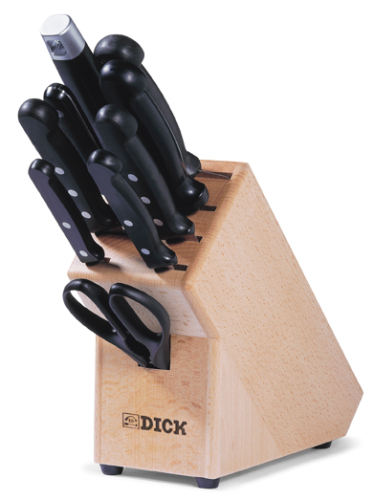 Dick Messerblock Holz, 9 Teile, Superior