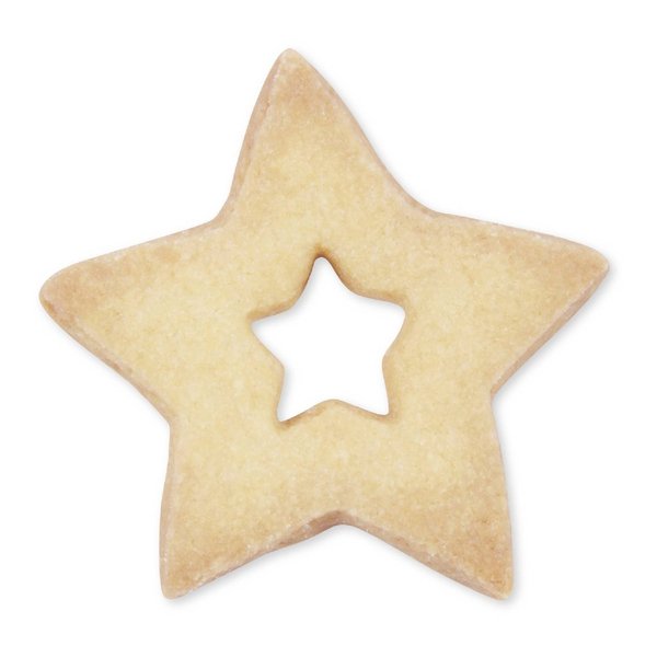 Ausstechform Stern im Stern, Mini, 4,5 cm, Edelstahl, Städter