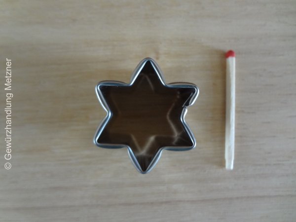 Ausstechform Stern, Mini, 3,0 cm, Edelstahl, Städter